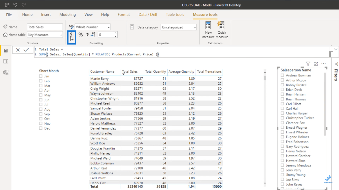 Simple aggregationer i Lucky Templates