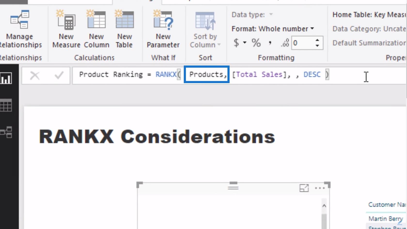 RANKX-överväganden – LuckyTemplates och DAX-formelkoncept