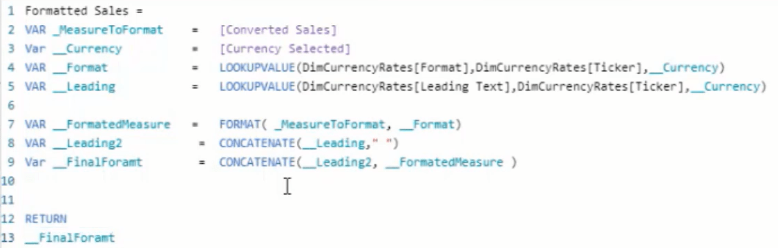 Formatera valutor i LuckyTemplates med DAX