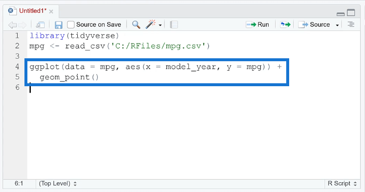 Skapa en jitterplot med Ggplot2 i RStudio