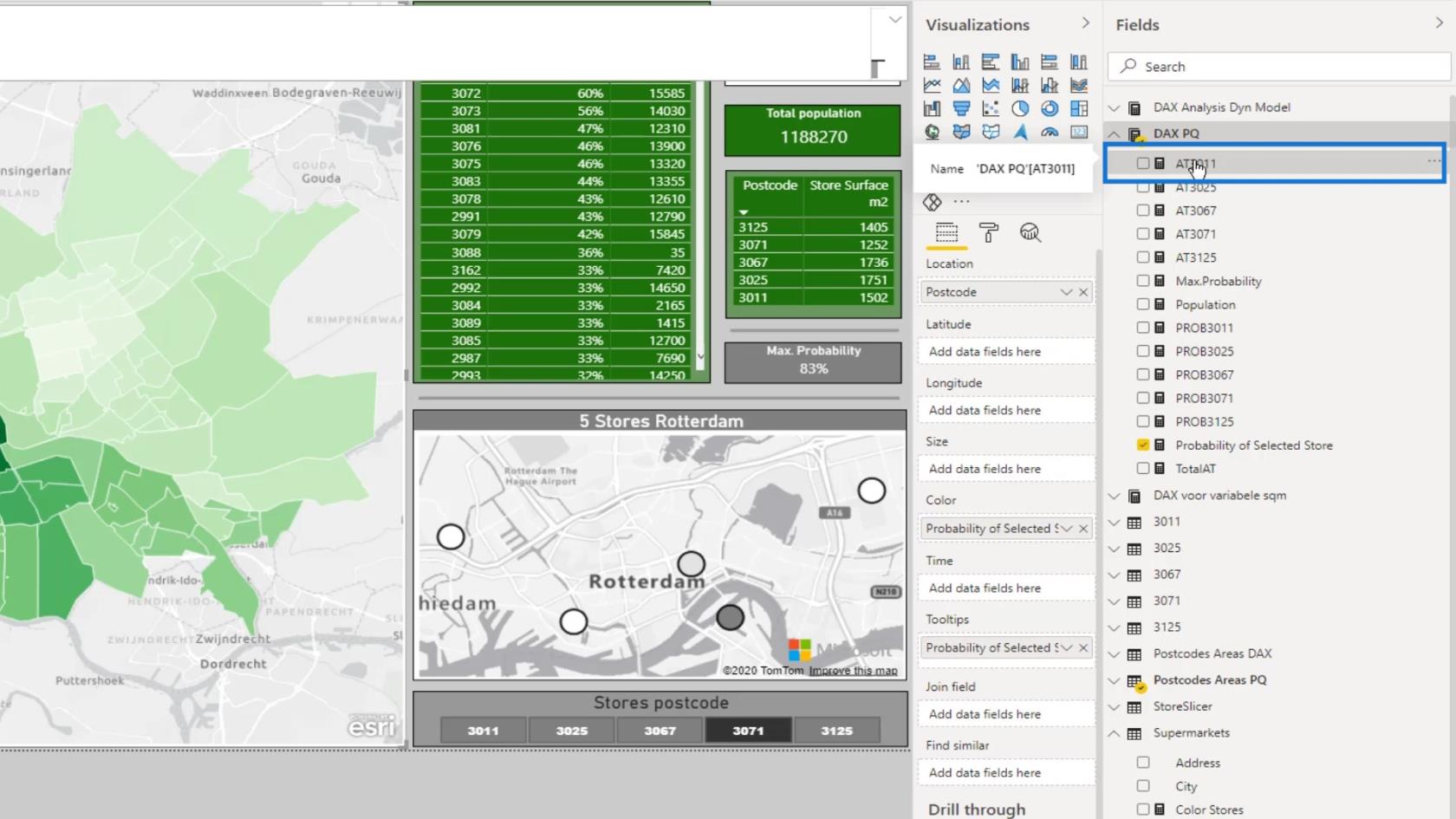 Huff Gravity Model Analyse i Lucky Templates