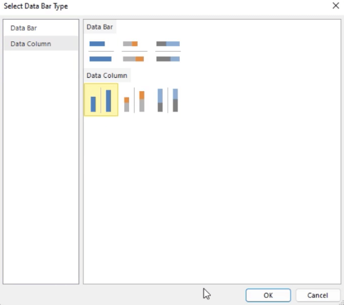 Sådan formateres et SSRS Report Builder-datasøjlediagram