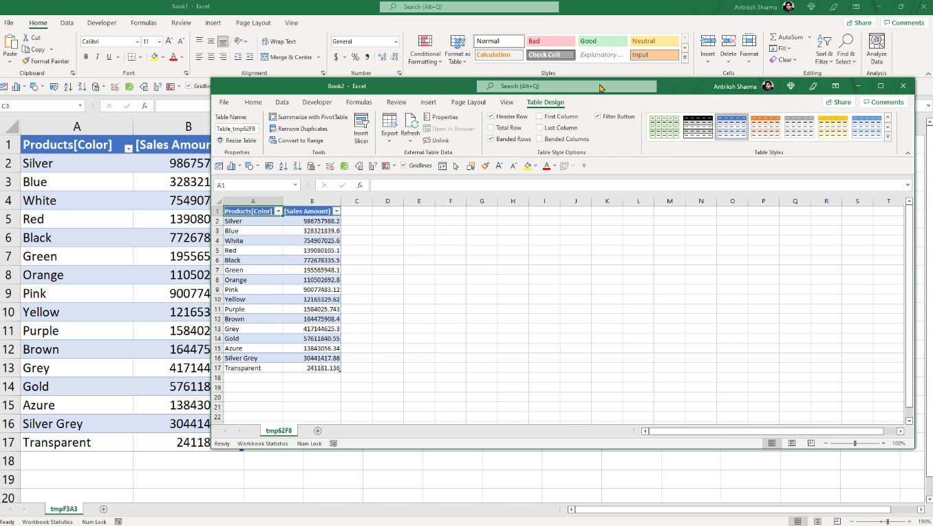 Kyselytuloksen purkaminen DAX Studiossa Output Option avulla