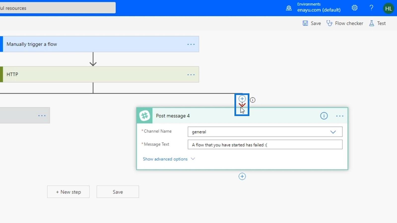 Hibakezelés a Power Automate-ban párhuzamos elágazáson keresztül