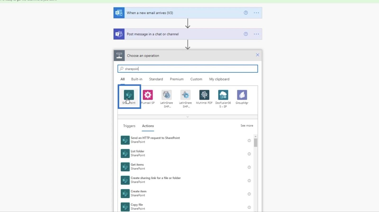 MS Flow: Jak nahrávat na SharePoint e-mailem