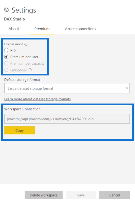 Forbind DAX Studio til LuckyTemplates og SSAS