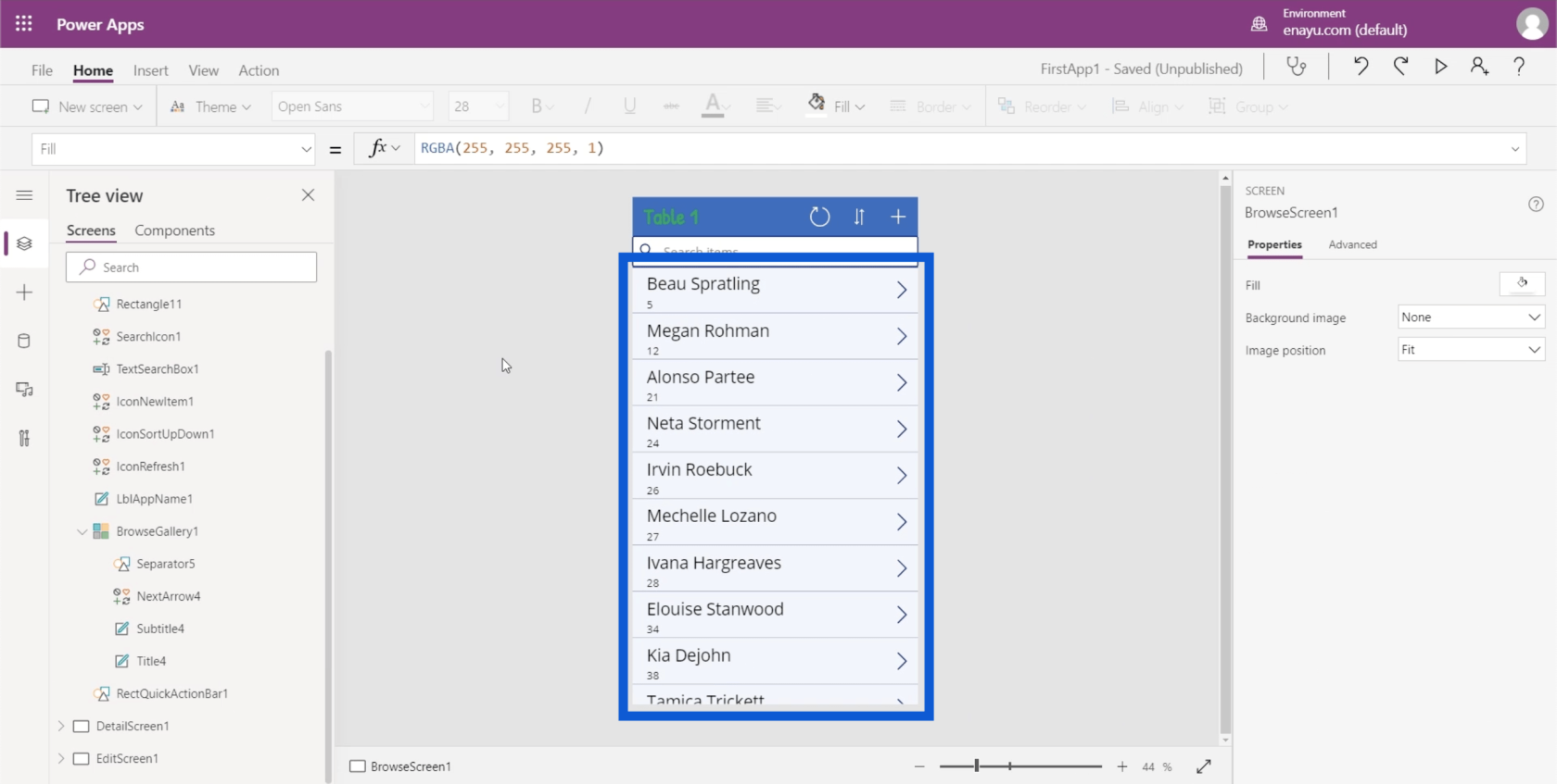 PowerApps Gallerier: En introduktion