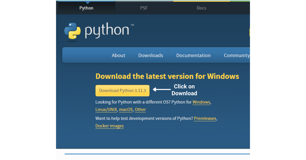 Python-version tarkistaminen - Windows, Mac, Linux