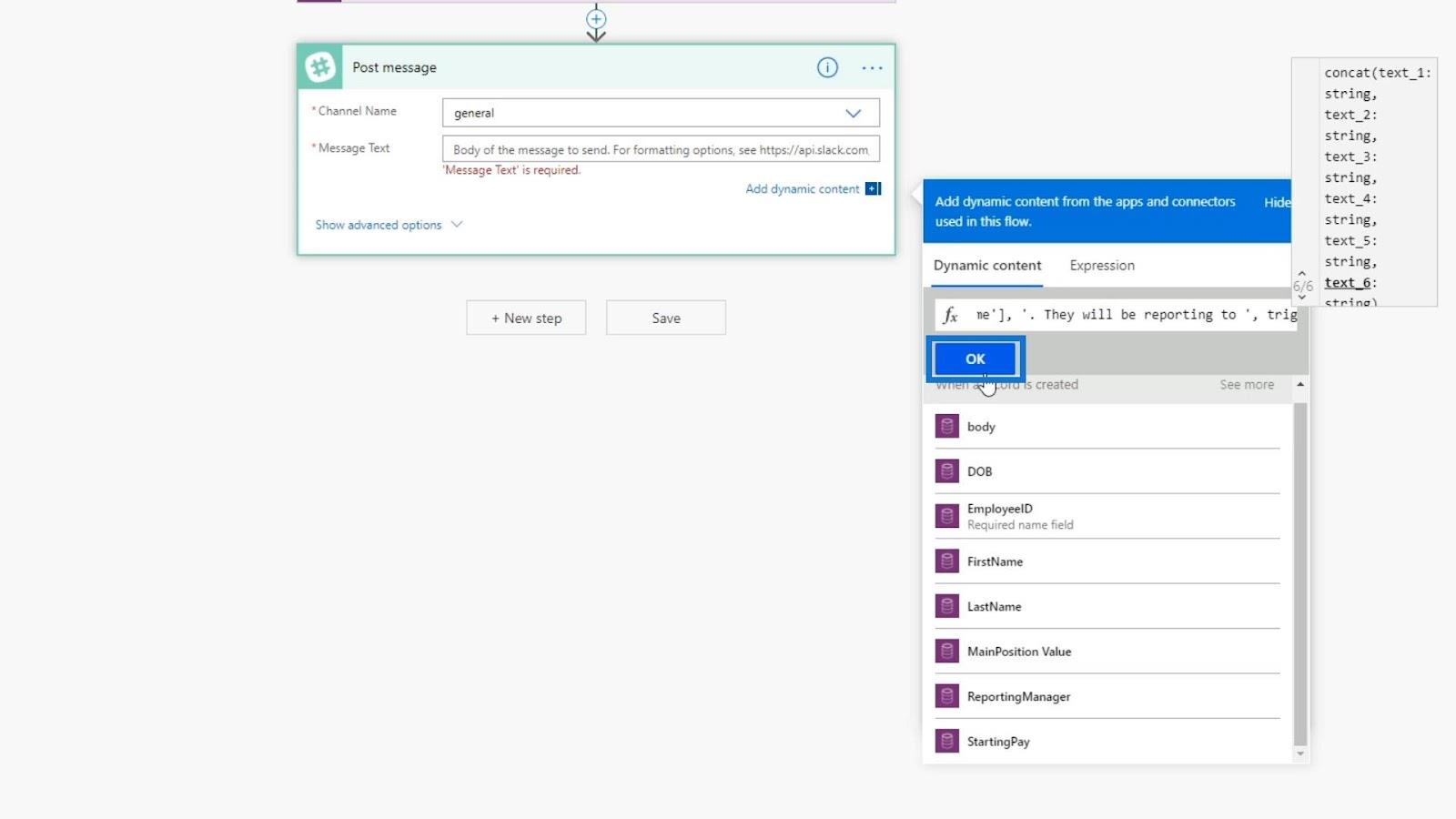 Business Process Flow Integration i Power Automate