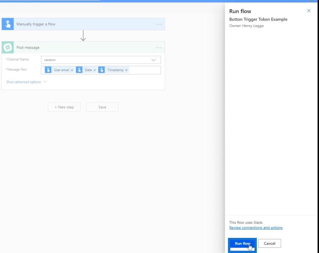 Knapflow i Microsoft Power Automate