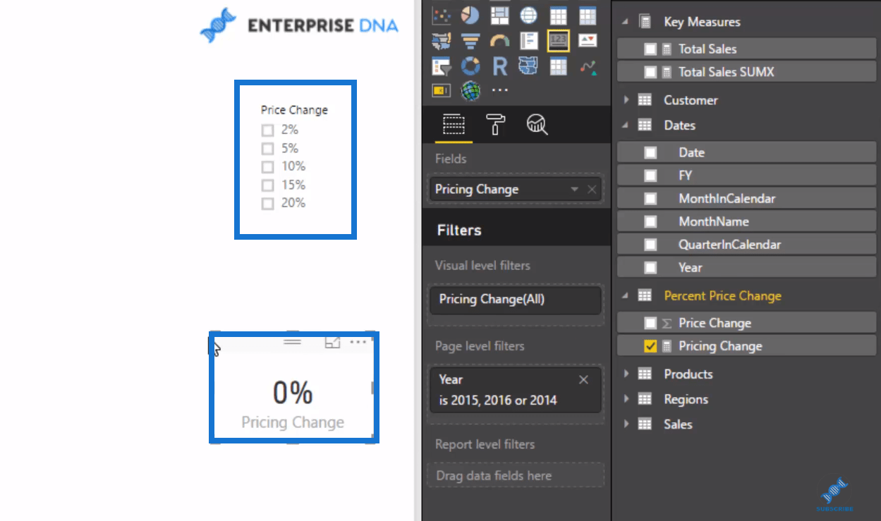 LuckyTemplates-datamodell for avansert scenarieanalyse ved bruk av DAX