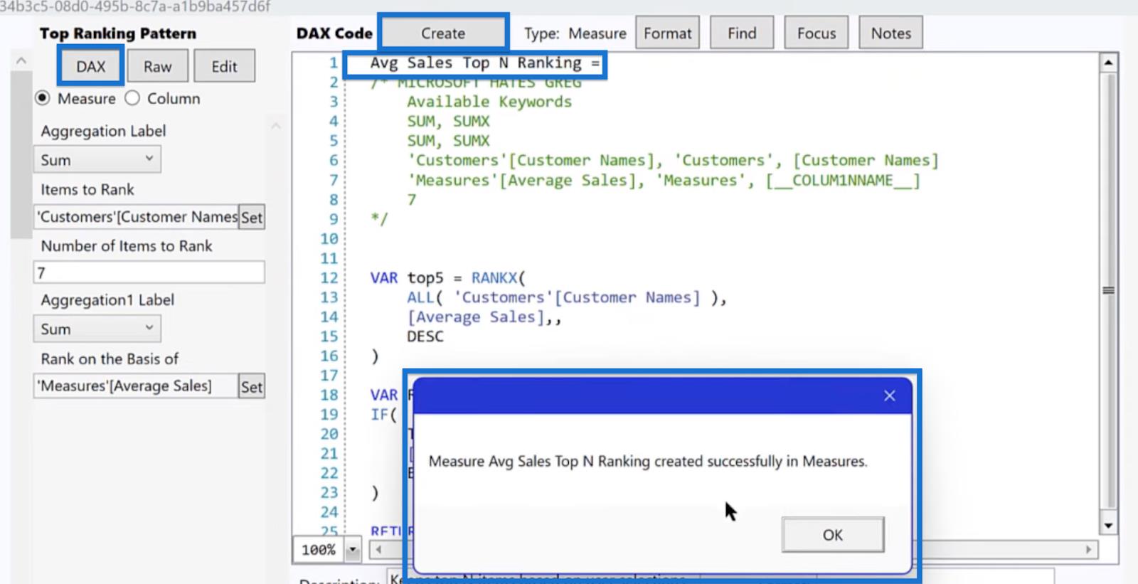 Slik får du datasettets topp N i LuckyTemplates