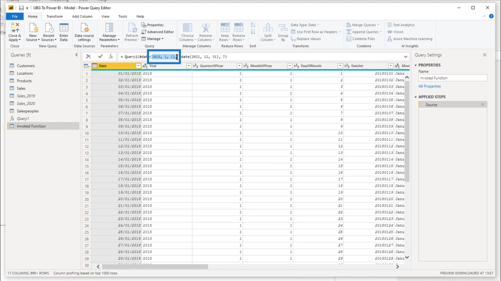 Oprettelse af en datotabel i LuckyTemplates