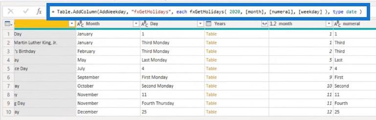 Evig feriekalender – POTW #12 (Power Query Solution)