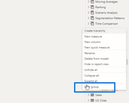 LuckyTemplates dimensjoner og grupper for filtrering av tabeller i rapporter