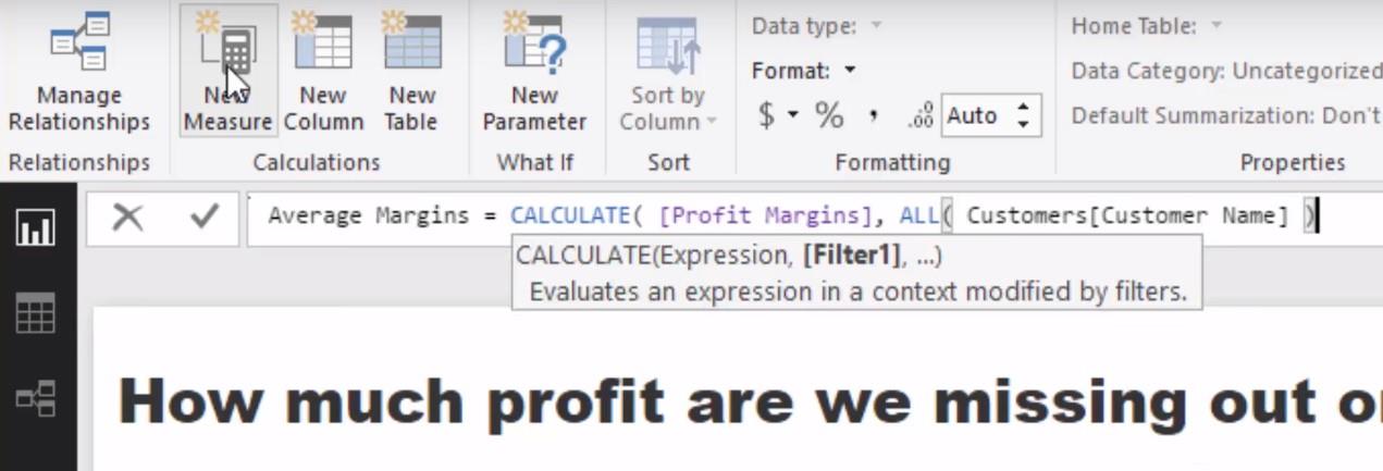 Beregning av fortjenestelekkasje ved hjelp av LuckyTemplates Analytics