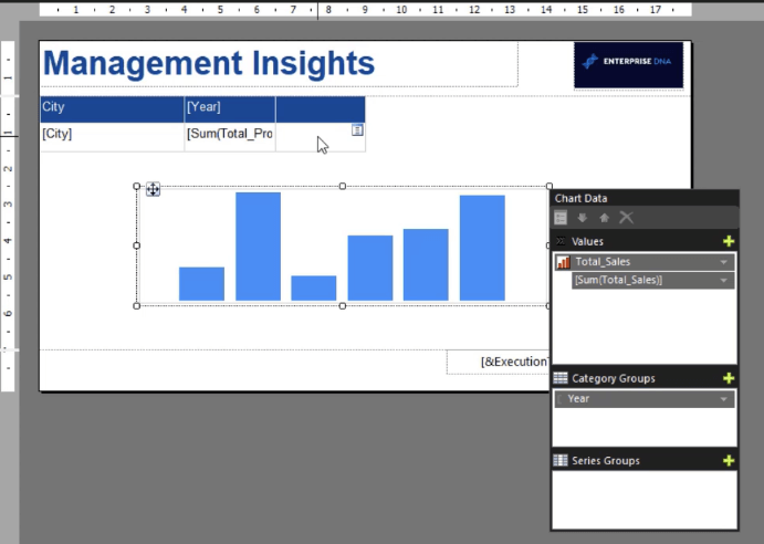 Sådan formateres et SSRS Report Builder-datasøjlediagram