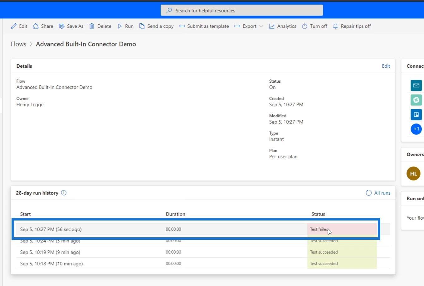 Power Automate Afslut handlingskontrol i flows