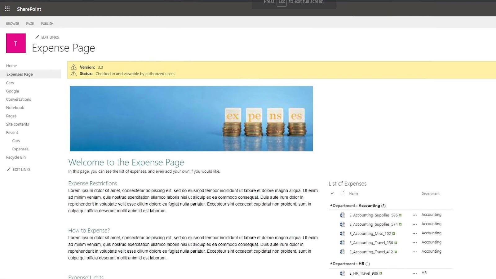 SharePoint Pages |  Úvod k jeho rôznym typom