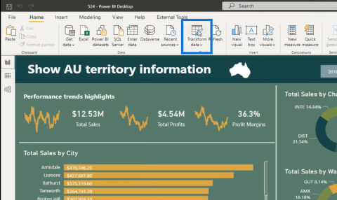 Kolonne fra eksempler LuckyTemplates – Power Query vejledning