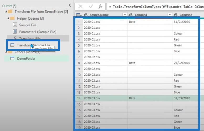 Power Query: Kombinera filer från flera mappar