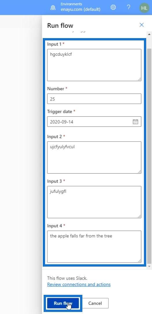 Power Automate Split-funktion og arrays