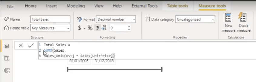 Bruk tabellredigering for å lage beregningsgrupper i LuckyTemplates