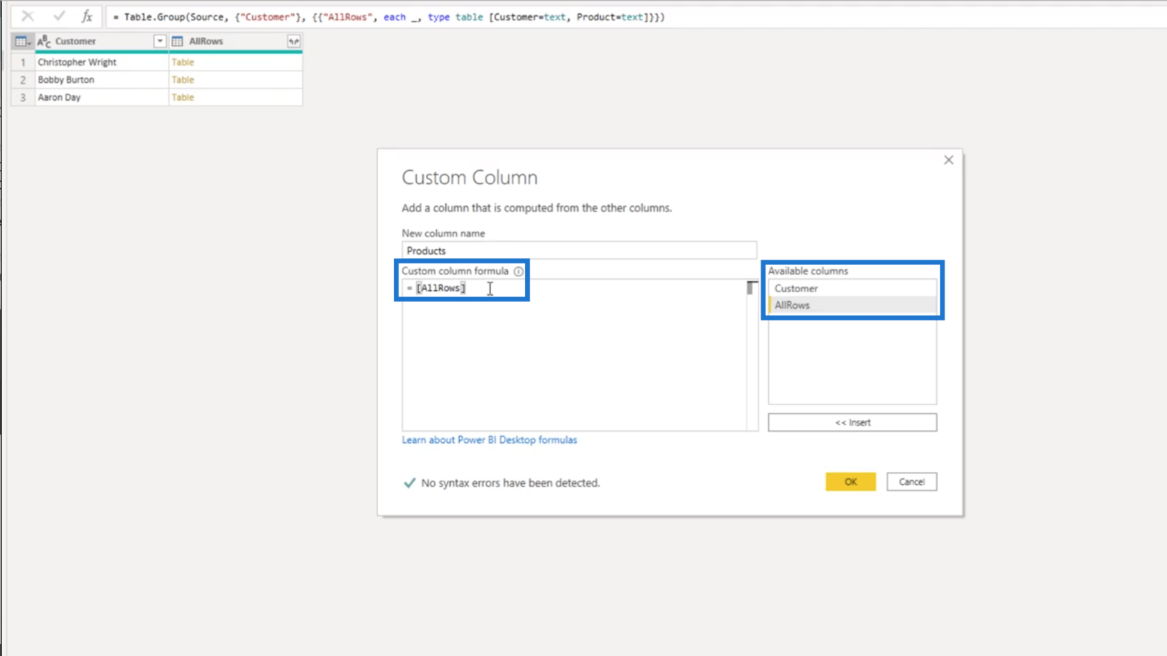 Opret en afgrænset liste i Power Query – Query Editor Tutorial