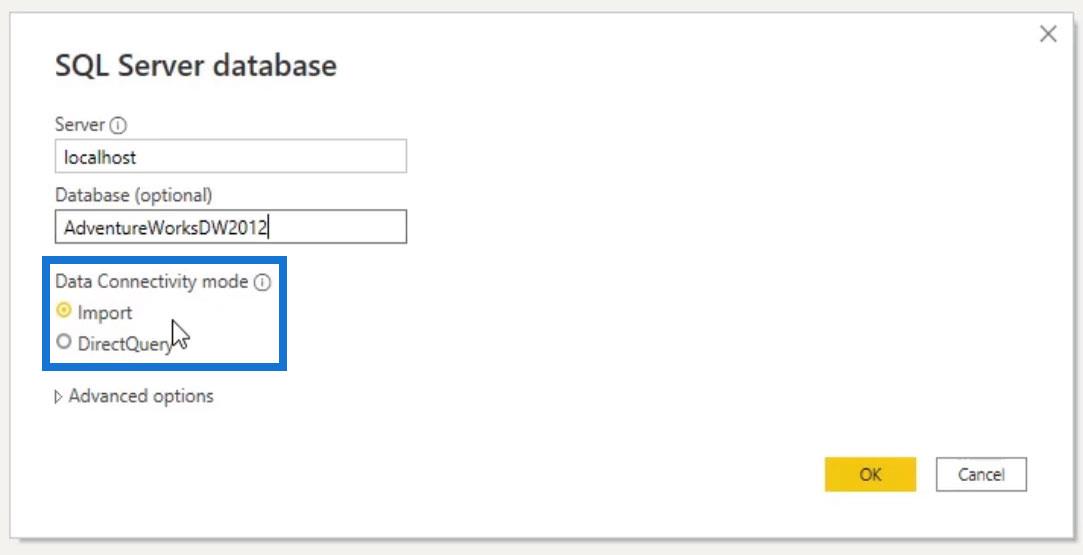 Frågevikning och anslutning till SQL Server