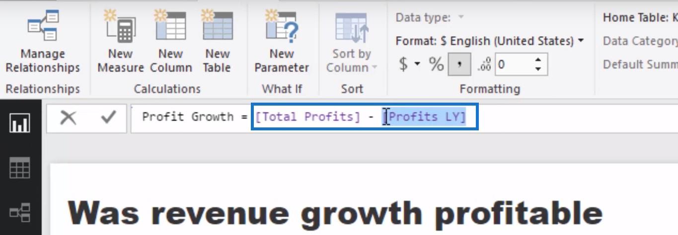 Bruk LuckyTemplates Analytics for å sjekke om inntektsvekst er lønnsomt