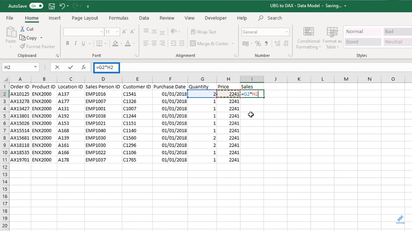 LuckyTemplates і Excel: різниця у формулах DAX