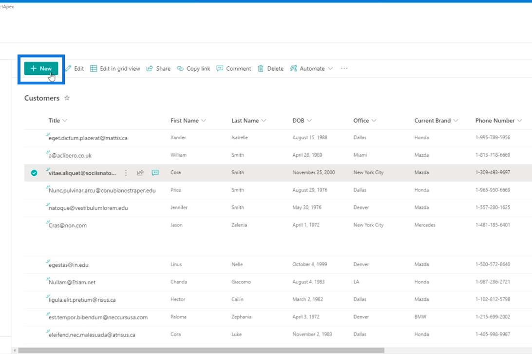 Ověření sloupce SharePoint dvěma způsoby