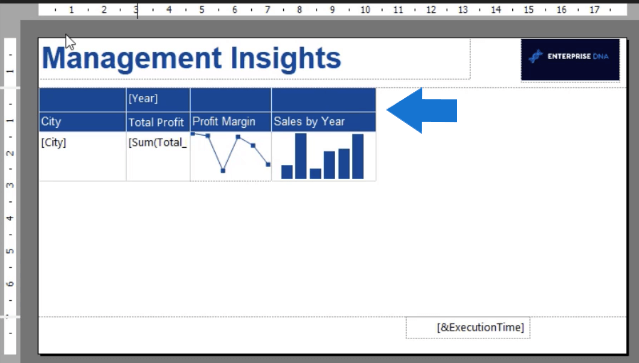 SSRS Report Builder: Formater overskrifter i en paginert rapport