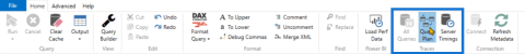 Spørringsplan og servertidspunkter i DAX Studio