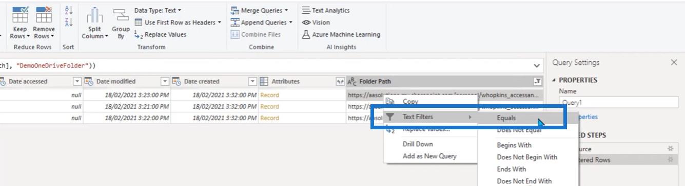 Power Query: Kombiner filer fra flere mapper