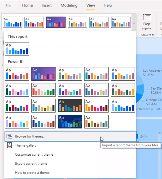 LuckyTemplates farvetemaer til ensartede visualiseringer