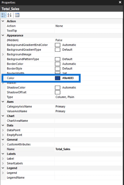 Hur man formaterar ett SSRS Report Builder-datastapeldiagram