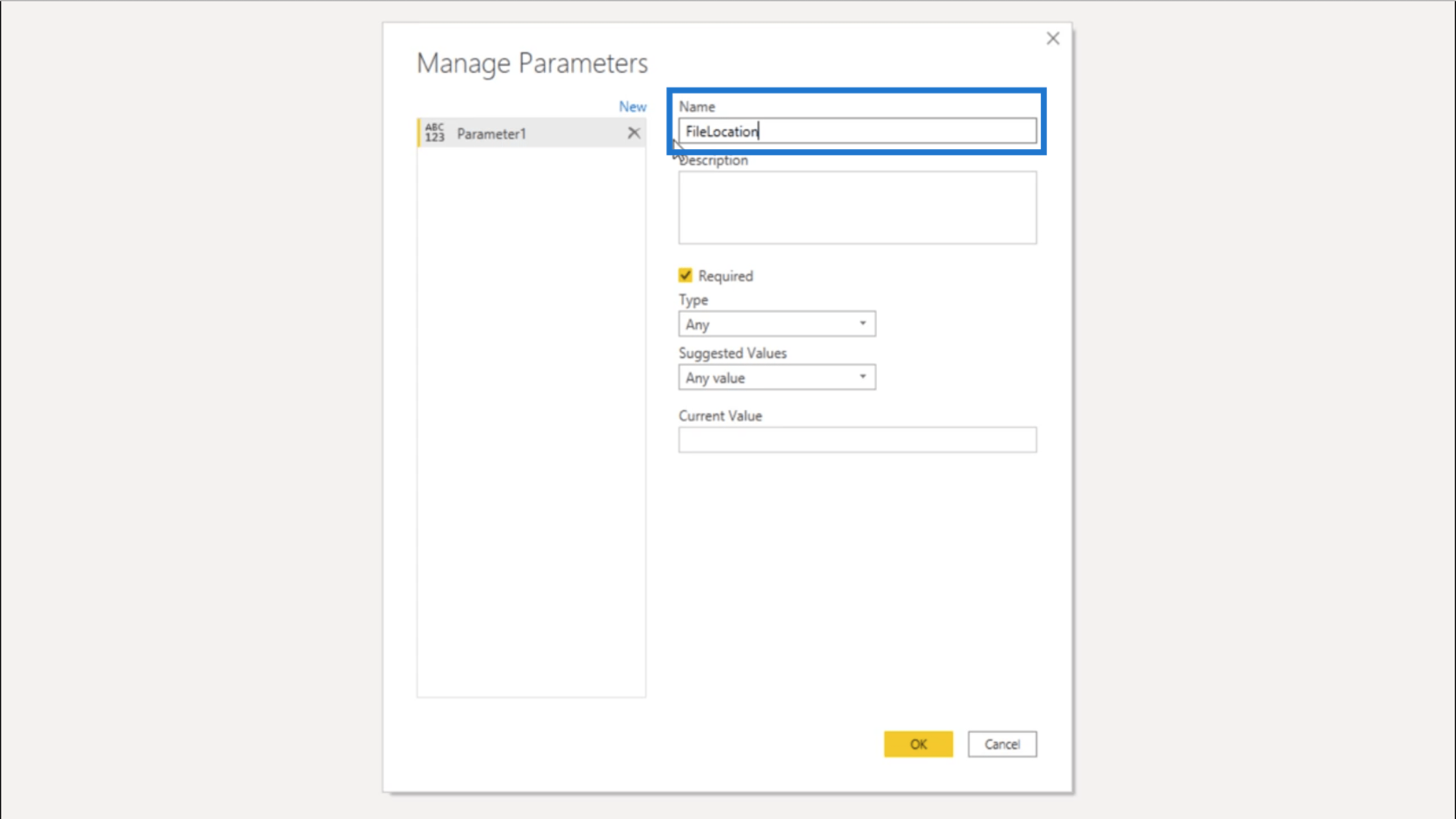 Lag et permanent oppdatert praksisdatasett i LuckyTemplates