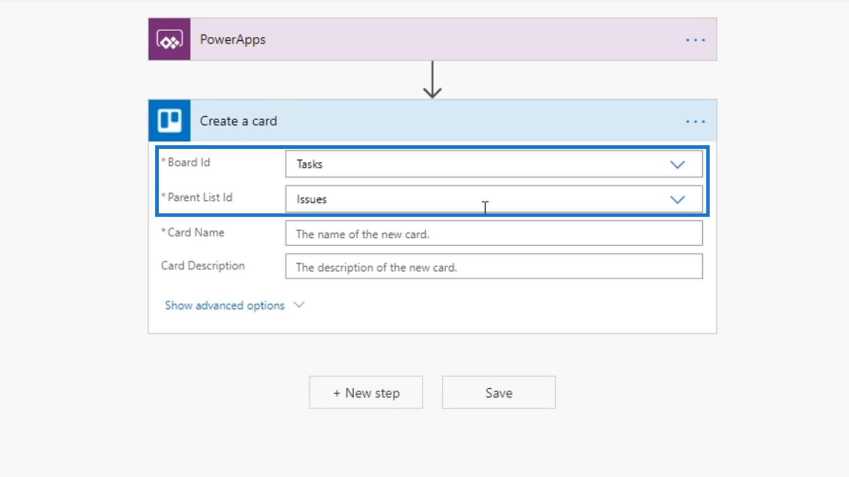 PowerApps-integration i Microsoft Power Automate