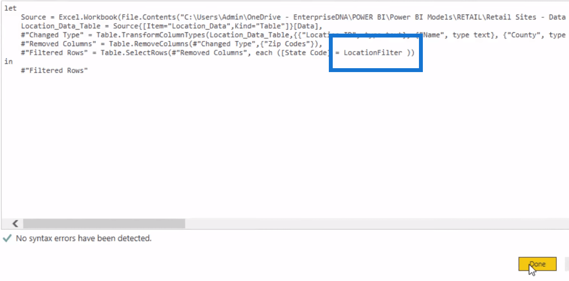 Parametry dotazu LuckyTemplates: Optimalizace tabulek