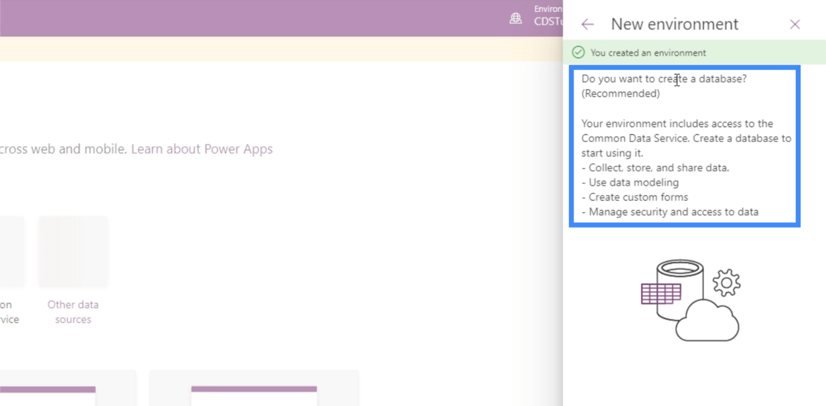 PowerApps CDS: perusteet ja ympäristön asetukset