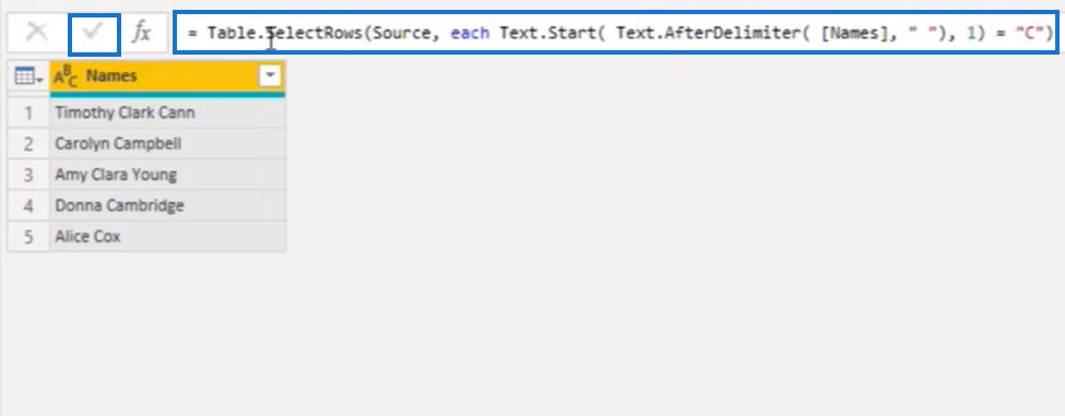 Power Query Filter efter en specifik första bokstav eller tecken Handledning