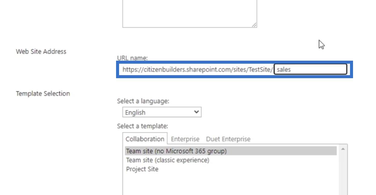 SharePoint-alwebhely: Létrehozás és konfigurálás