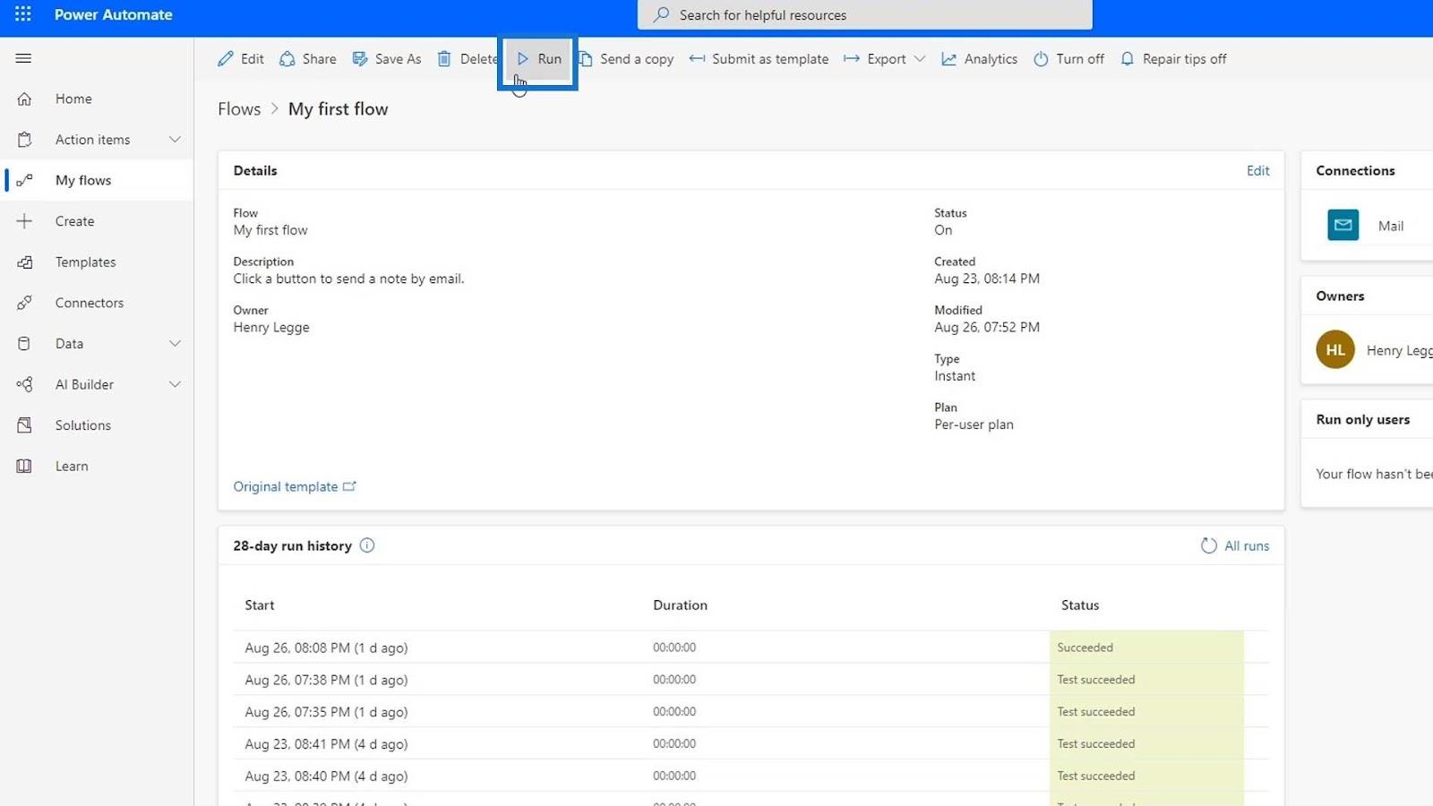 Microsoft Flow -opastus – Instant Vs.  Automatisoitu Flow