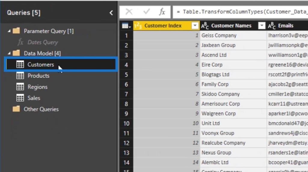 LuckyTemplates Query Editor: Rad- og kolonnetransformasjoner