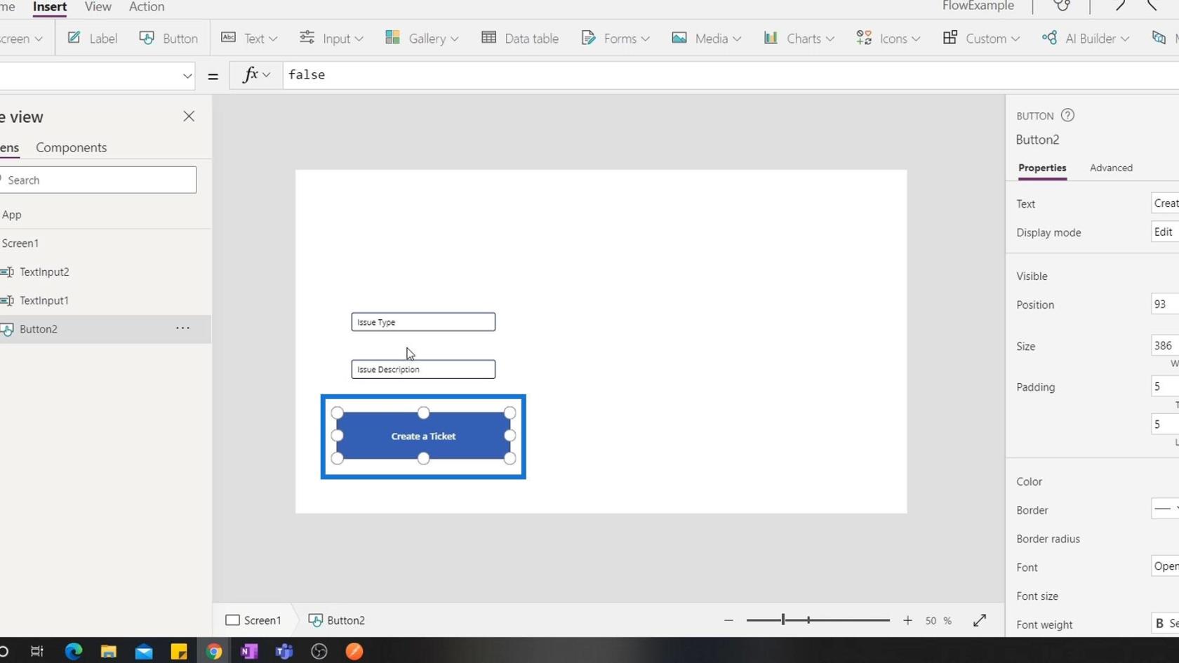 PowerApps-integration i Microsoft Power Automate