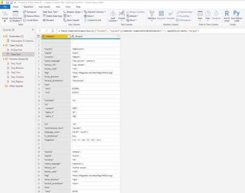 Oprettelse af en brugerdefineret tekstrensningsfunktion i Power Query