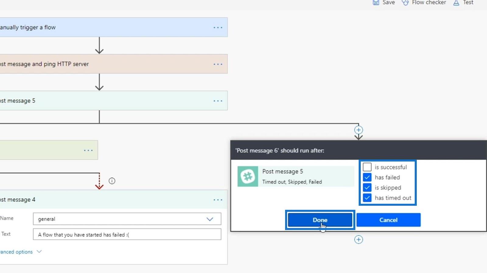 Omfangskontrol i Microsoft Power Automate flows