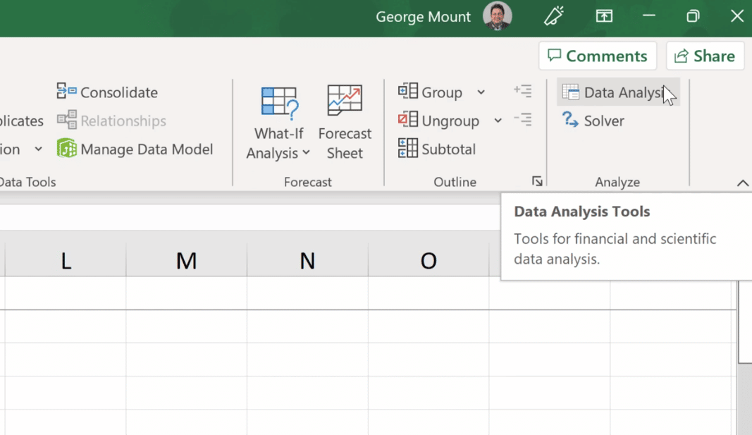 Parade prover T-test i Excel