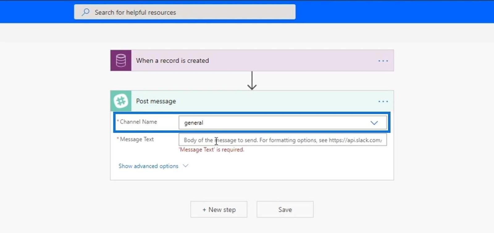 Business Process Flow Integration i Power Automate